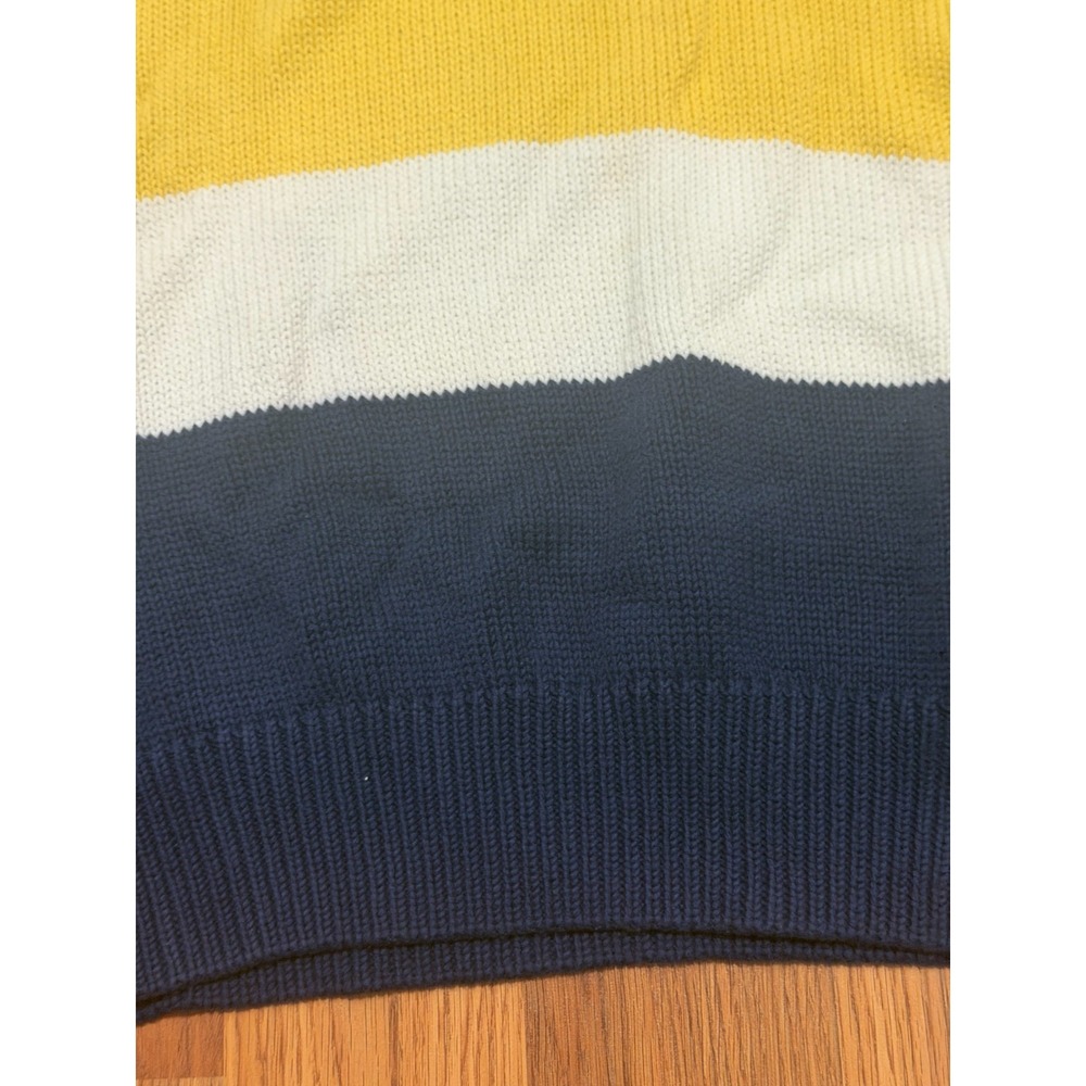 Polo Ralph Lauren Sweater Mens Extra Large Shawl Toggle Striped Cotton - Picture 7 of 12